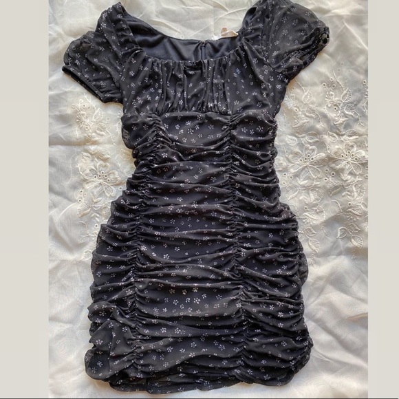 Pacsun Black Floral Dress - Picture 2 of 4